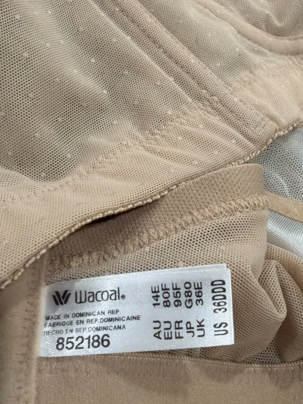 Wacoal Retro Chic Wireless Bra #852186 36DDD
